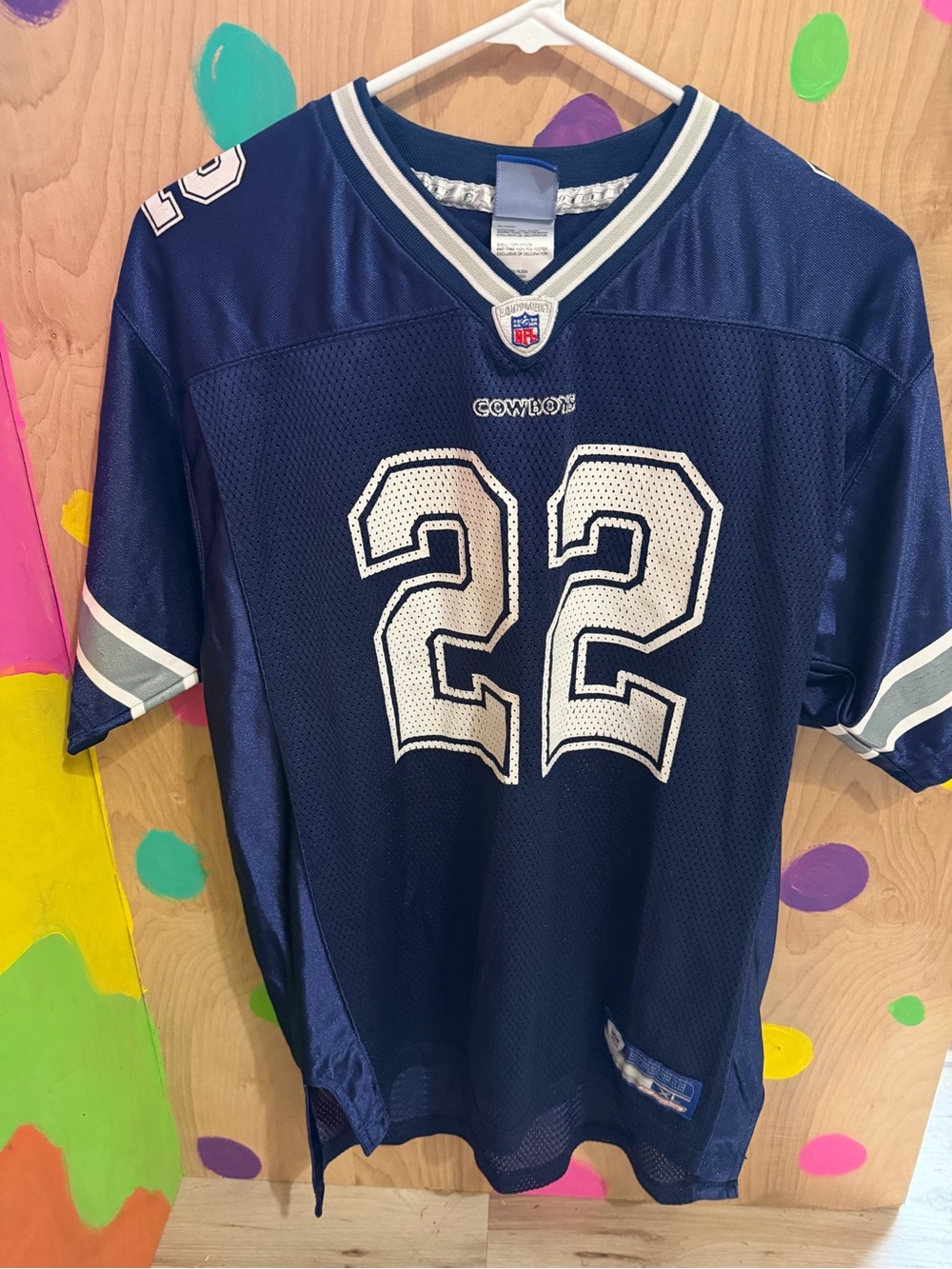 Reebok Men’s Navy Dallas Cowboys #22 Football Jersey
